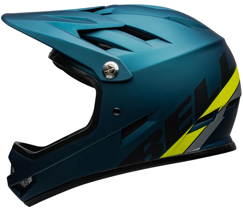Bell Sanction MTB Full Face Helmet Agility Matte Blue/Hi-Viz-2